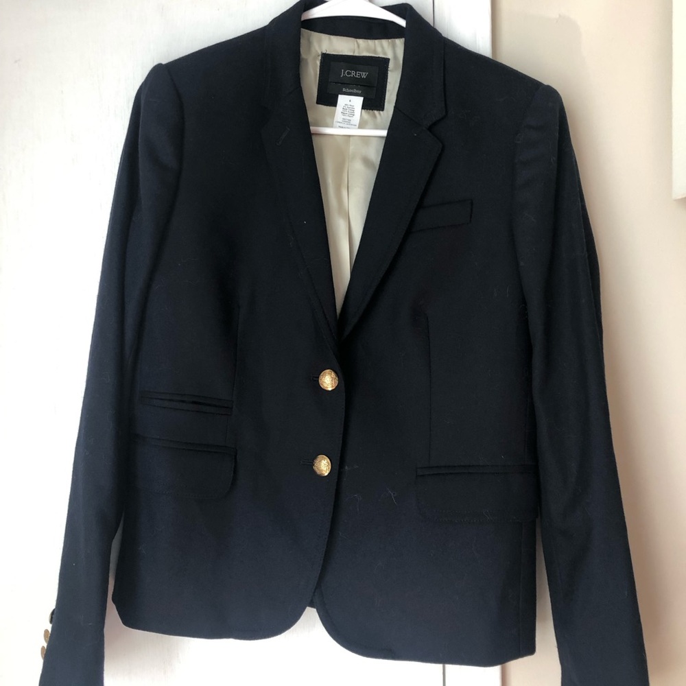 J. Crew Women’s Navy School Boy Blazer